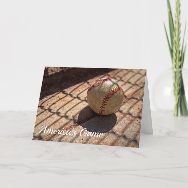 Carte de voeux de baseball (Devant)