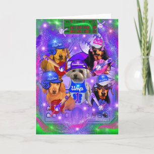 Carte de voeux de baseball PeeWee