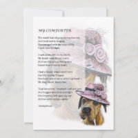 Carte de voeux de Beau Boxer Dog Comforter