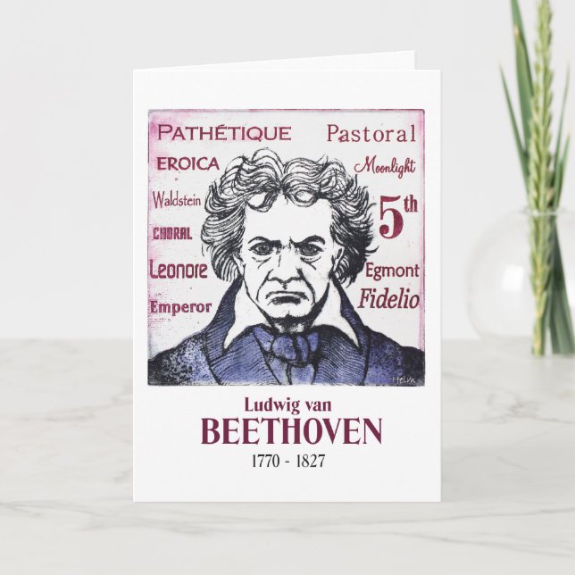 Carte de voeux de Beethoven (Devant)