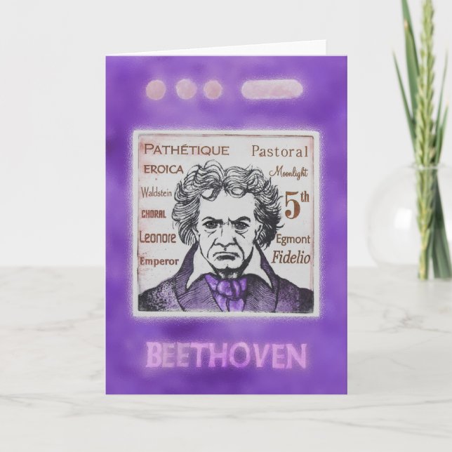 Carte de voeux de BEETHOVEN (Devant)