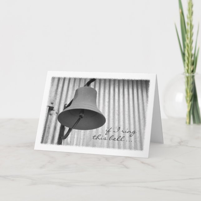 Carte de voeux de Bell de dîner (Devant)