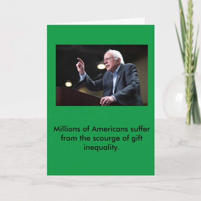 Carte de vœux de Bernie Sanders (Devant)