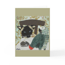 Carte de voeux de blanc de combat de nourriture