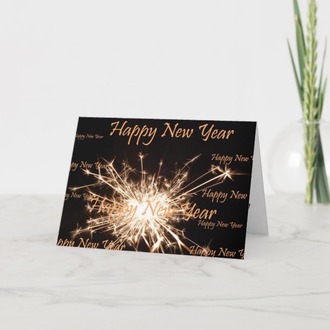 Carte de voeux de bonne année (Devant)