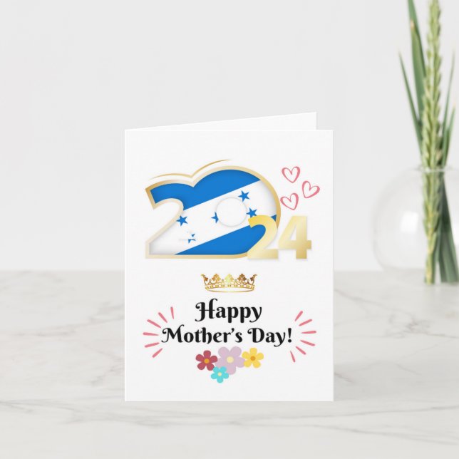 Carte de vœux de Bonne Fête des Mères “Honduras” (Devant)