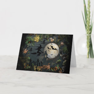 Carte de vœux de bonne fête d'Halloween