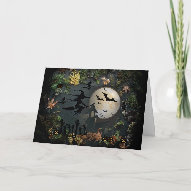 Carte de vœux de bonne fête d'Halloween (Devant)