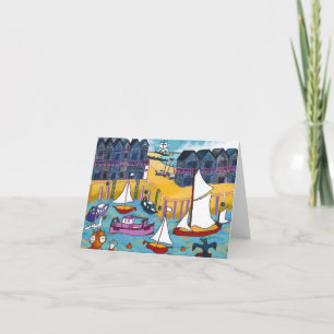 Carte de voeux de bord de mer - Whitstable