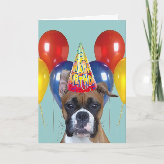 Carte De Voeux De Boxeur De Joyeux Anniversaire De Zazzle Fr