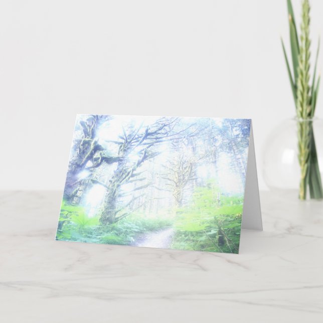 Carte de voeux de brume de matin (Devant)