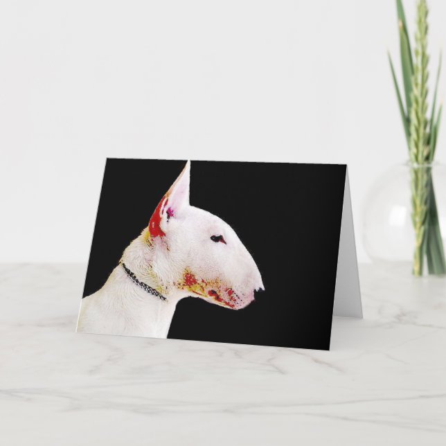 Carte de voeux de bull-terrier (Devant)