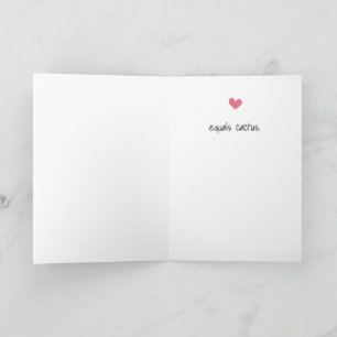 Carte de voeux de Cactus amusant