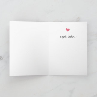 Carte de voeux de Cactus amusant