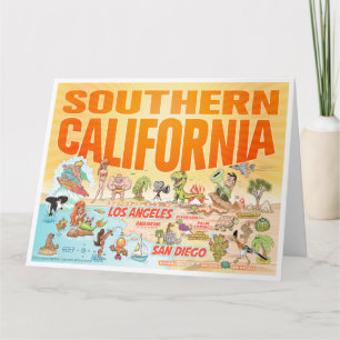 Carte de voeux de Californie du Sud