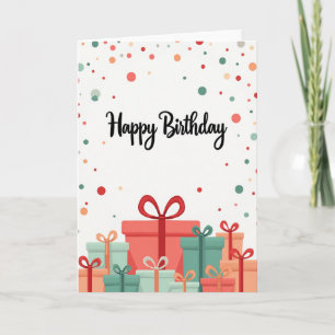 Carte de vœux de célébration avec confettis discre