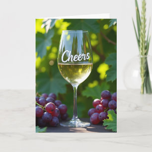 Carte de vœux de célébration Cheers Grapevine