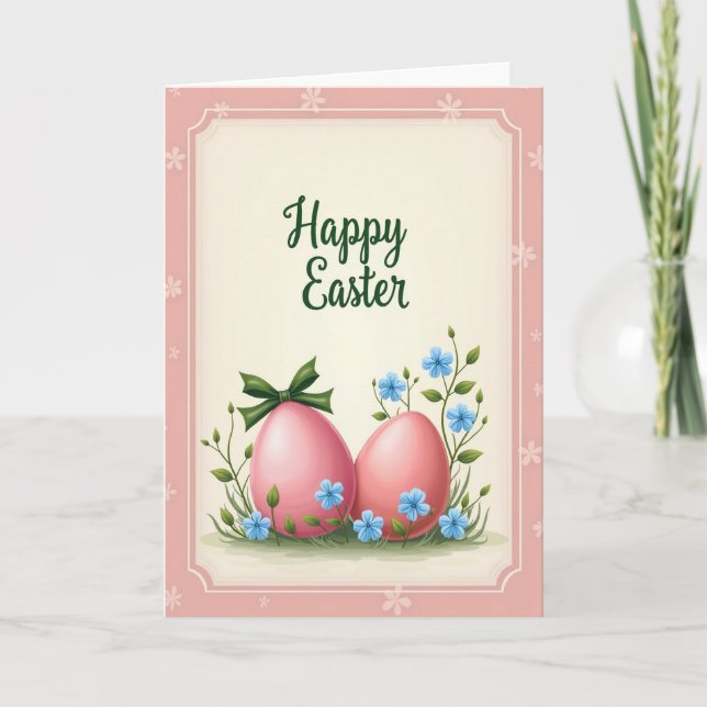 Carte de vœux de célébration de printemps (Devant)