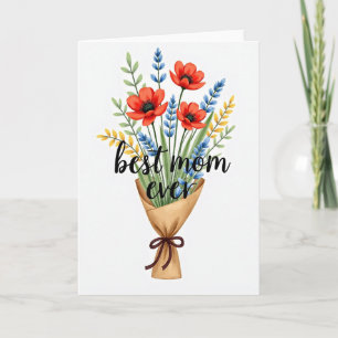 Carte de vœux de célébration florale