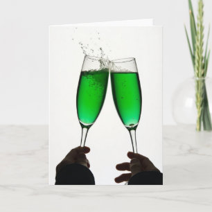 Carte de vœux de célébration Green Cheers