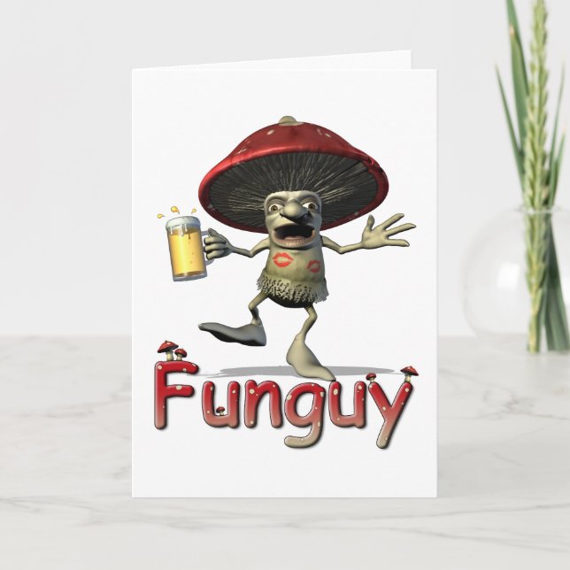 Carte de voeux de champignon de Funguy (Devant)