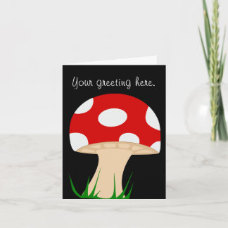 Carte de voeux de champignons