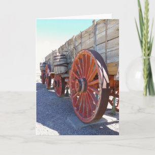 Carte de vœux de chariot de style vintage cool !