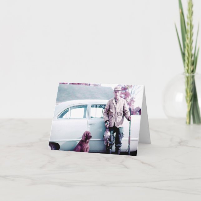 Carte de voeux de chasse de canard (Devant)