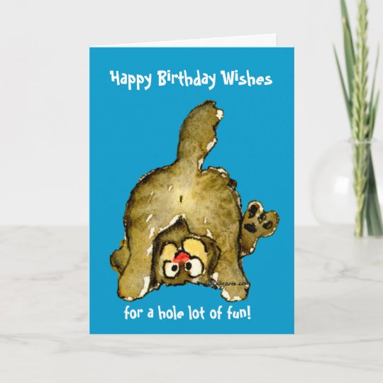 Carte De Voeux De Chat De Joyeux Anniversaire Zazzle Fr