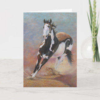 carte de voeux de cheval