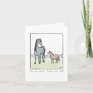 Carte de voeux de cheval vierge