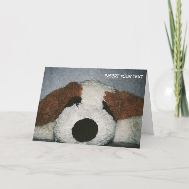 Carte de voeux de chien (Devant)