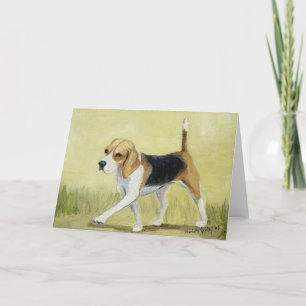Carte de voeux de Chien Art "The Beagle Strut"
