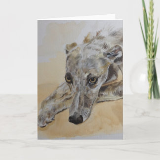 Carte de voeux de chien de Lurcher