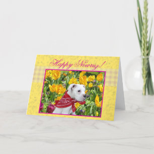 Carte de vœux de chiot boxeur Happy Nowruz