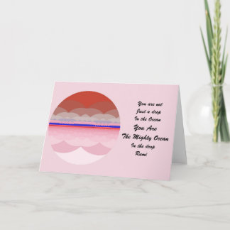 Carte de voeux de citation de Rumi. Conception de