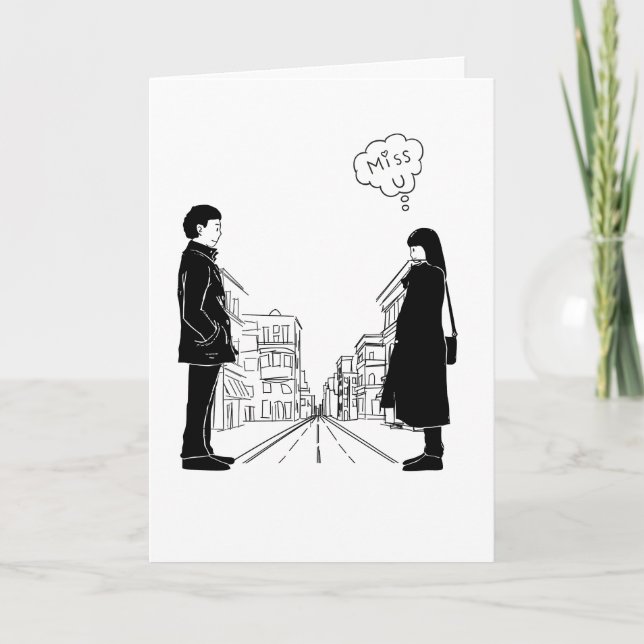 Carte de vœux de citation favorite de l'histoire d (Devant)