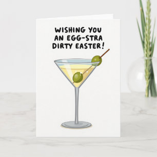 Carte de vœux de cocktail de Pâques