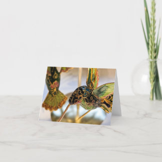 Carte de vœux de colibri