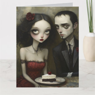 Carte de vœux de couple pour célébrer un anniversa