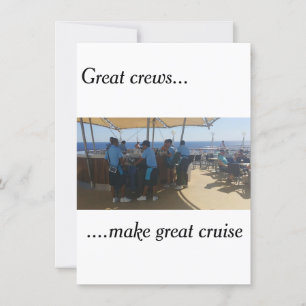 Carte de voeux de croisière - Merci