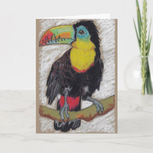 Carte de voeux de croquis de toucan par Nicole