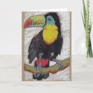Carte de voeux de croquis de toucan par Nicole