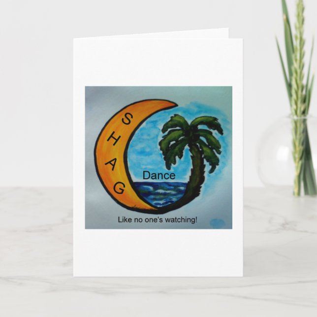 Carte de voeux de danse SHAG (Devant)