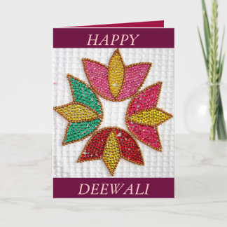 Carte de voeux de Deepavali ou de Deewali