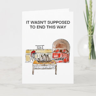 Carte de voeux de dîner de Noël