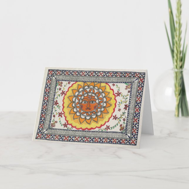 Carte de voeux de Diwali Sun (Devant)