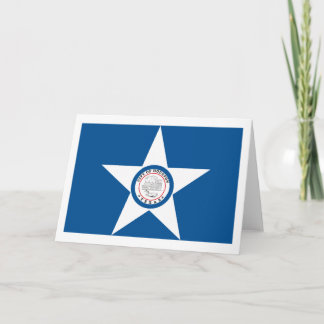 Carte de voeux de drapeau de Houston