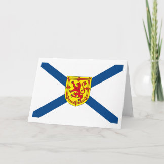 Carte de voeux de drapeau de la Nouvelle-Écosse