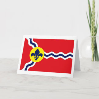 Carte de voeux de drapeau de St Louis